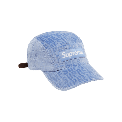 Supreme Velvet Pattern Camp Casquette 'Light Blue'