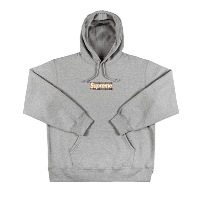 Supreme x Burberry Box Logo Hooded Sweatshirt 'Heather Grey'